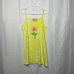 VINTAGE 90s Tie Dye Ribbed Dress Girls Size 6